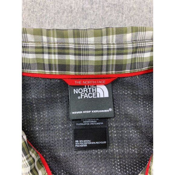 The North Face Short Sleeve Button Down Shirt (Men's Small) Green - Picture 3 of 10